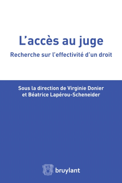E-book L'acces au juge Virginie Donier