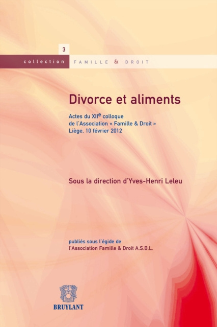 E-kniha Divorce et aliments Yves-Henri Leleu