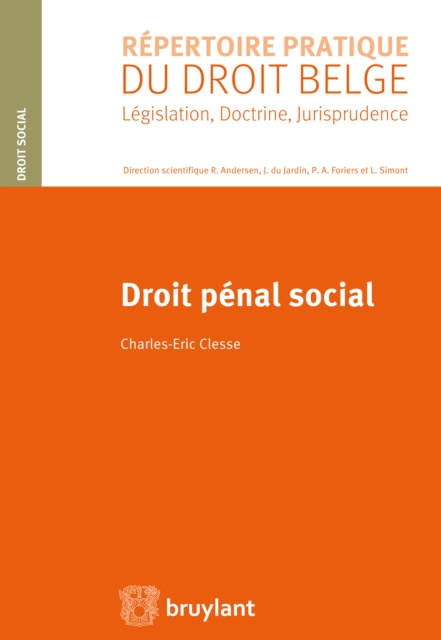 E-book Droit penal social Charles-Eric Clesse