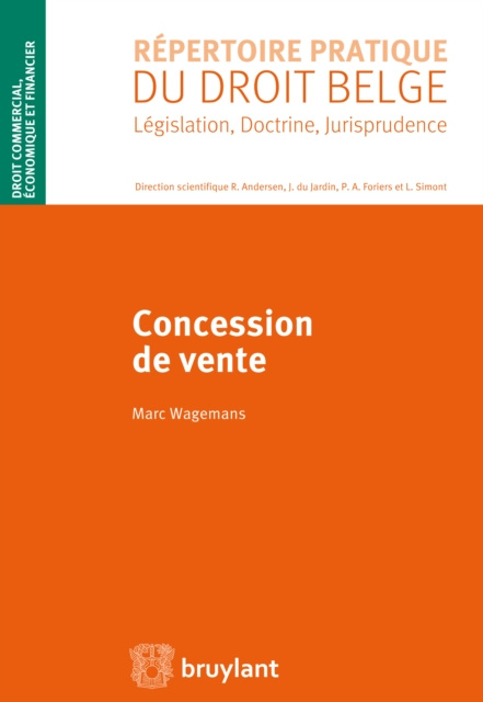 E-book Concession de vente Marc  Wagemans