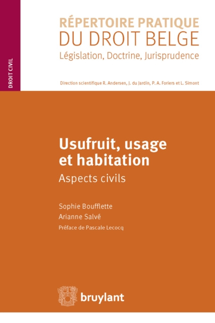 E-kniha Usufruit, usage et habitation Sophie Boufflette