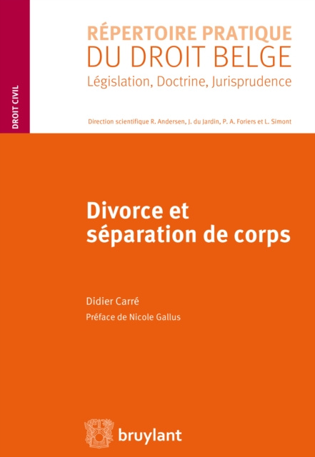 E-kniha Divorce et separation de corps Didier Carre