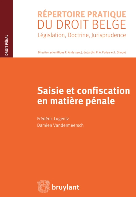 E-kniha Saisie et confiscation en matiere penale Frederic Lugentz