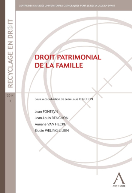 E-kniha Droit patrimonial de la famille Jean-Louis (dir.) Renchon