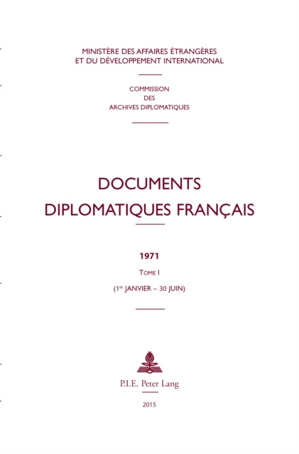 E-book Documents diplomatiques francais Ministere des Affaires etrangeres
