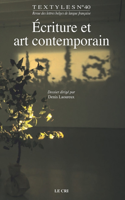E-Book Ecriture et art contemporain Denis Laoureux