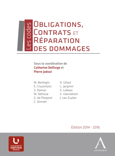 E-kniha Obligations, contrats et reparation des dommages Anthemis