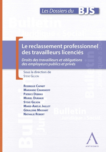 E-kniha Le reclassement professionnel des travailleurs licencies Anthemis