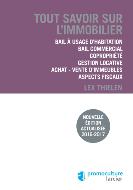 E-kniha Tout savoir sur l'immobilier Lex Thielen