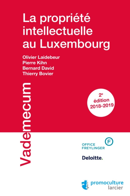 E-book La propriete intellectuelle au Luxembourg Thierry Bovier