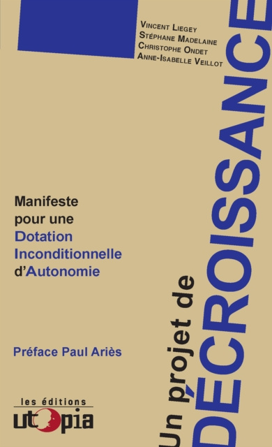 E-kniha Un projet de decroissance Paul Aries