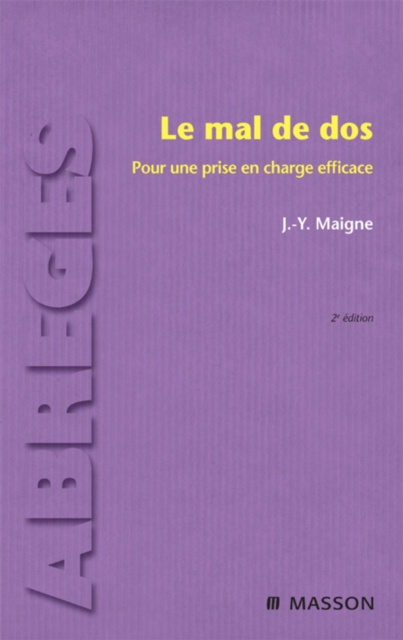 E-book Le mal de dos Jean-Yves Maigne
