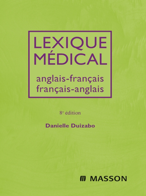 E-book Lexique medical anglais-francais/francais-anglais Danielle Duizabo