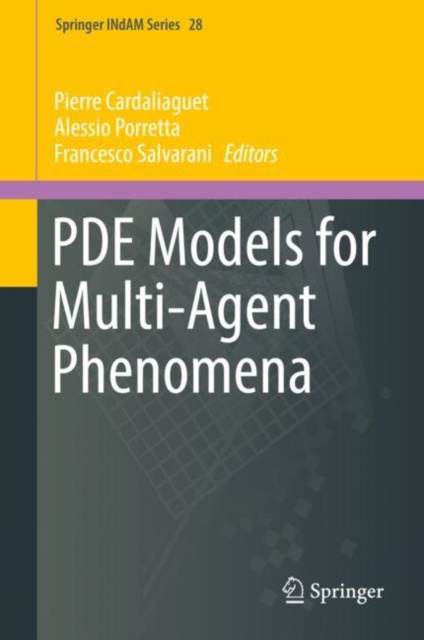 E-knjiga PDE Models for Multi-Agent Phenomena Pierre Cardaliaguet