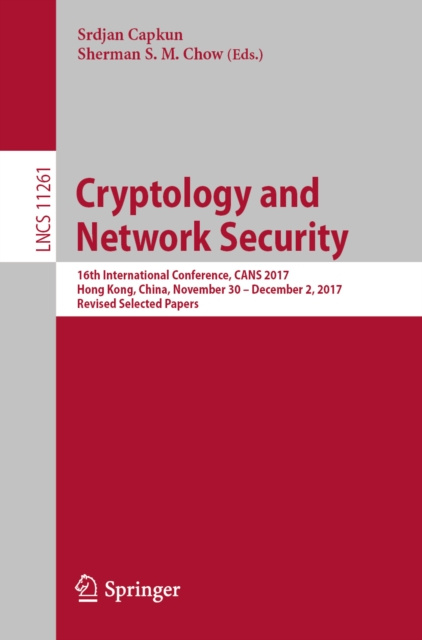 E-Book Cryptology and Network Security Srdjan Capkun