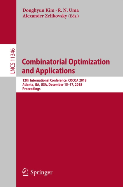 E-book Combinatorial Optimization and Applications Donghyun Kim
