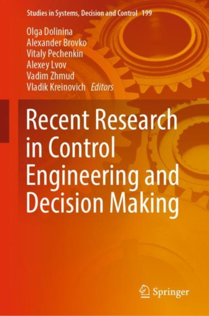 E-book Recent Research in Control Engineering and Decision Making Olga Dolinina