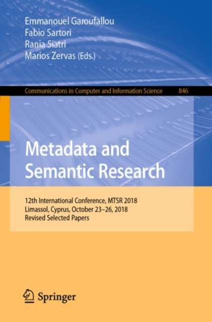 E-kniha Metadata and Semantic Research Emmanouel Garoufallou