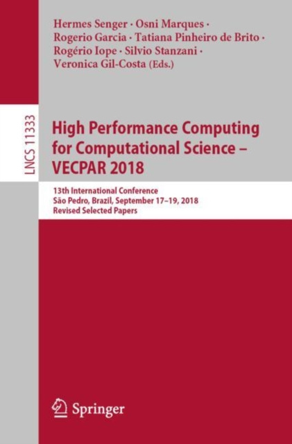 E-knjiga High Performance Computing for Computational Science - VECPAR 2018 Hermes Senger