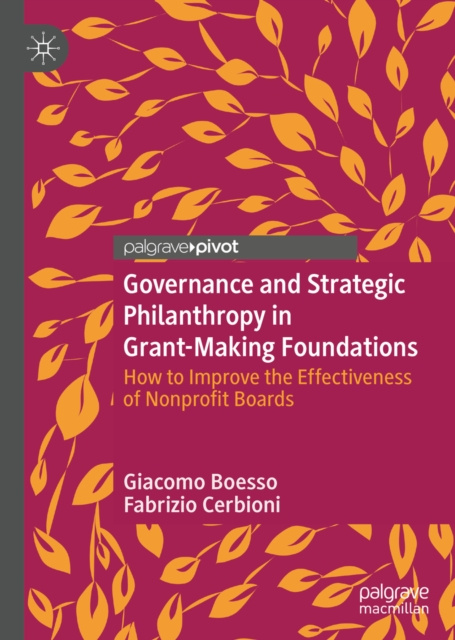 E-kniha Governance and Strategic Philanthropy in Grant-Making Foundations Giacomo Boesso