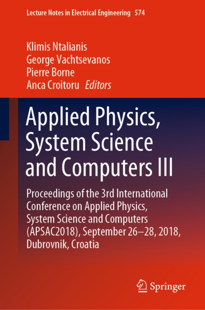 E-book Applied Physics, System Science and Computers III Klimis Ntalianis