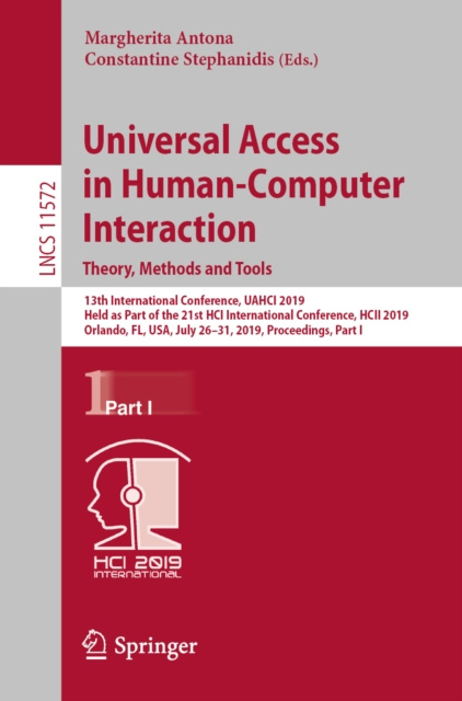 E-knjiga Universal Access in Human-Computer Interaction. Theory, Methods and Tools Margherita Antona