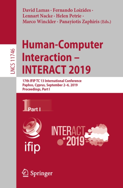 E-book Human-Computer Interaction - INTERACT 2019 David Lamas