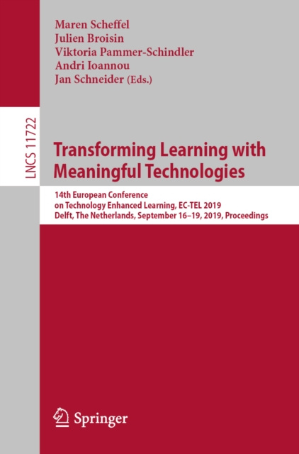 E-book Transforming Learning with Meaningful Technologies Maren Scheffel