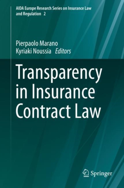 E-knjiga Transparency in Insurance Contract Law Pierpaolo Marano