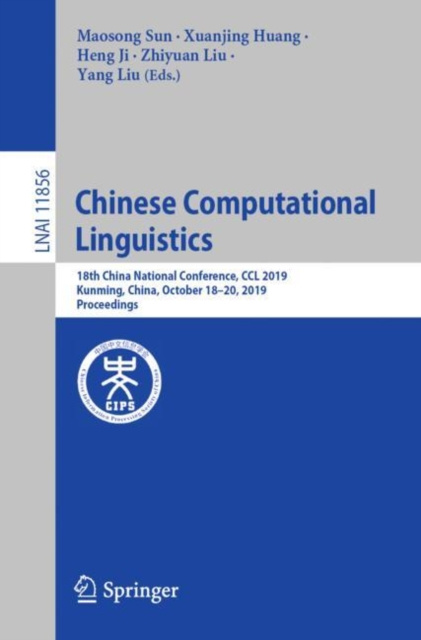 E-book Chinese Computational Linguistics Maosong Sun