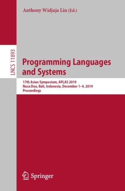 E-knjiga Programming Languages and Systems Anthony Widjaja Lin