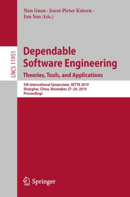 E-book Dependable Software Engineering. Theories, Tools, and Applications Nan Guan