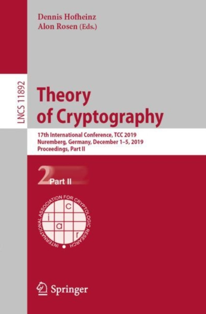 E-Book Theory of Cryptography Dennis Hofheinz