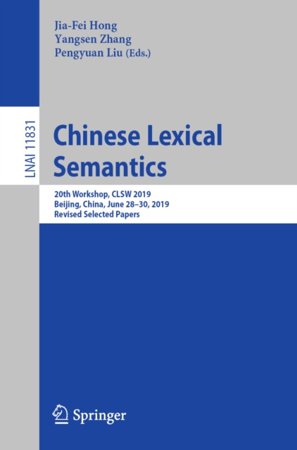 E-knjiga Chinese Lexical Semantics Jia-Fei Hong