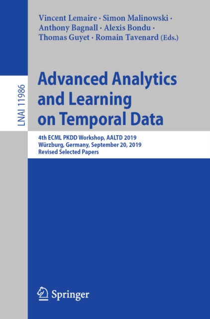 E-knjiga Advanced Analytics and Learning on Temporal Data Vincent Lemaire
