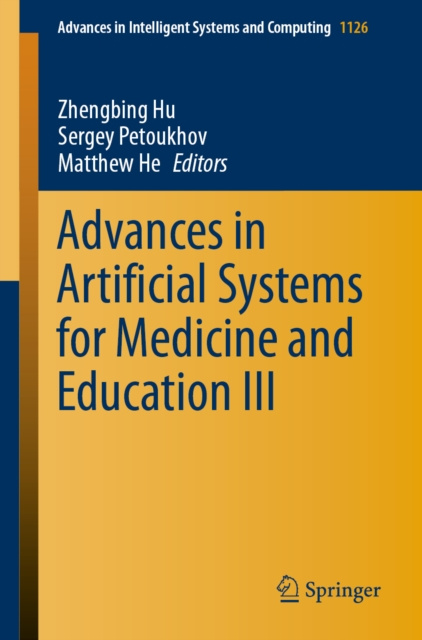 E-knjiga Advances in Artificial Systems for Medicine and Education III Zhengbing Hu