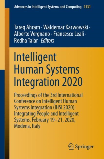 E-knjiga Intelligent Human Systems Integration 2020 Tareq Ahram