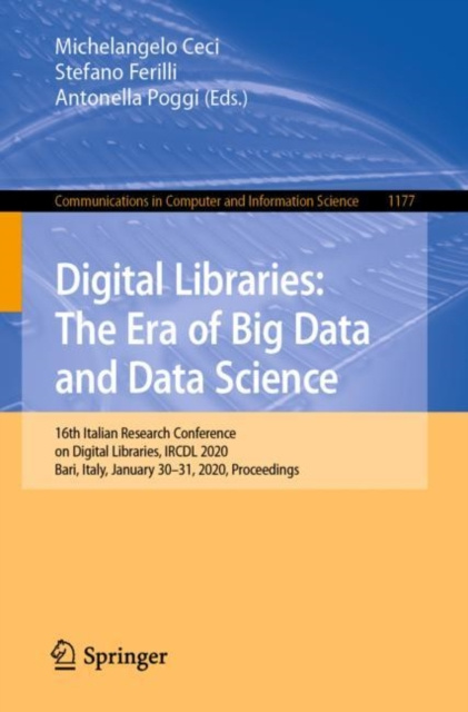 E-book Digital Libraries: The Era of Big Data and Data Science Michelangelo Ceci