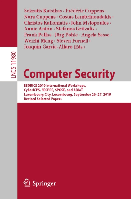 E-Book Computer Security Sokratis Katsikas