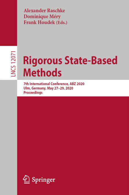 E-knjiga Rigorous State-Based Methods Alexander Raschke