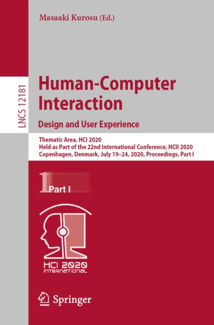 E-knjiga Human-Computer Interaction. Design and User Experience Masaaki Kurosu