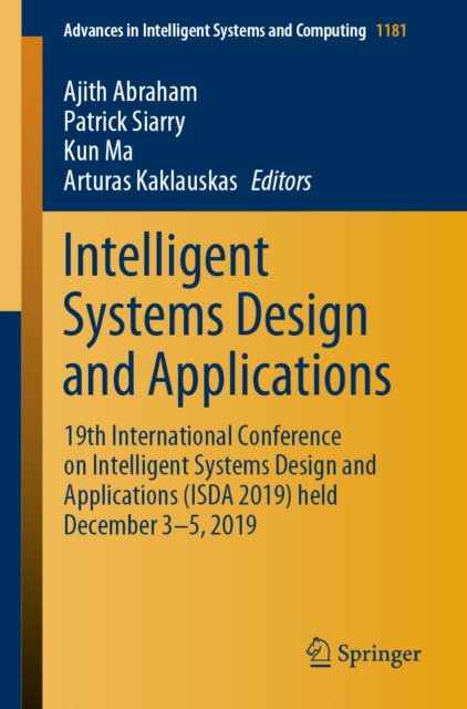 E-knjiga Intelligent Systems Design and Applications Ajith Abraham