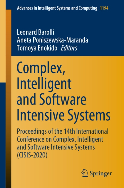 E-knjiga Complex, Intelligent and Software Intensive Systems Leonard Barolli
