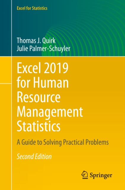 E-book Excel 2019 for Human Resource Management Statistics Thomas J. Quirk
