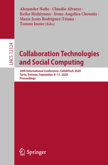 E-knjiga Collaboration Technologies and Social Computing Alexander Nolte