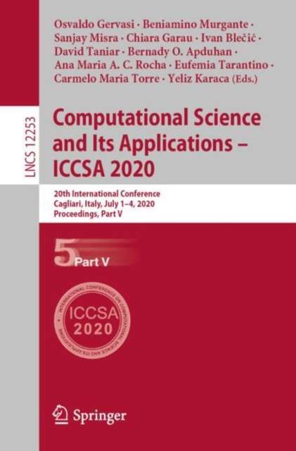 E-Book Computational Science and Its Applications - ICCSA 2020 Osvaldo Gervasi