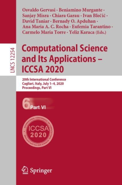 E-kniha Computational Science and Its Applications - ICCSA 2020 Osvaldo Gervasi