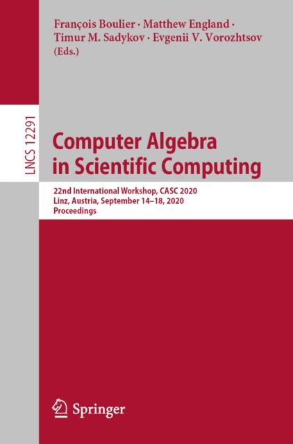 E-book Computer Algebra in Scientific Computing Francois Boulier
