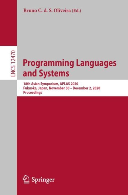 E-knjiga Programming Languages and Systems Bruno C. d. S. Oliveira
