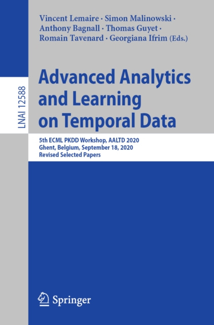 E-book Advanced Analytics and Learning on Temporal Data Vincent Lemaire